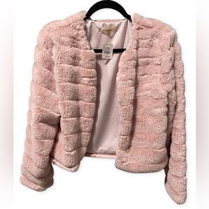 ee:some Pink Faux Fur Coat - Sz S
